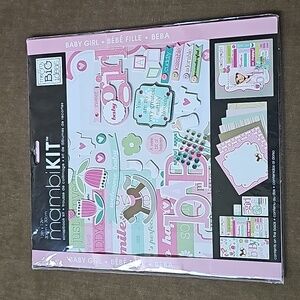 Me & My Big Ideas Pretty in Pink Page Scrapbooking Kit, 12 by 12-Inch
